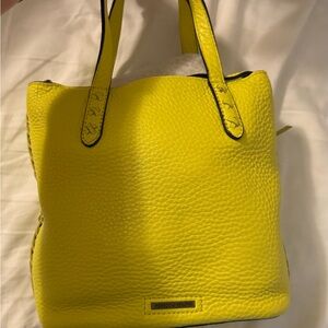 Sunny Yellow Structured Tote Bag